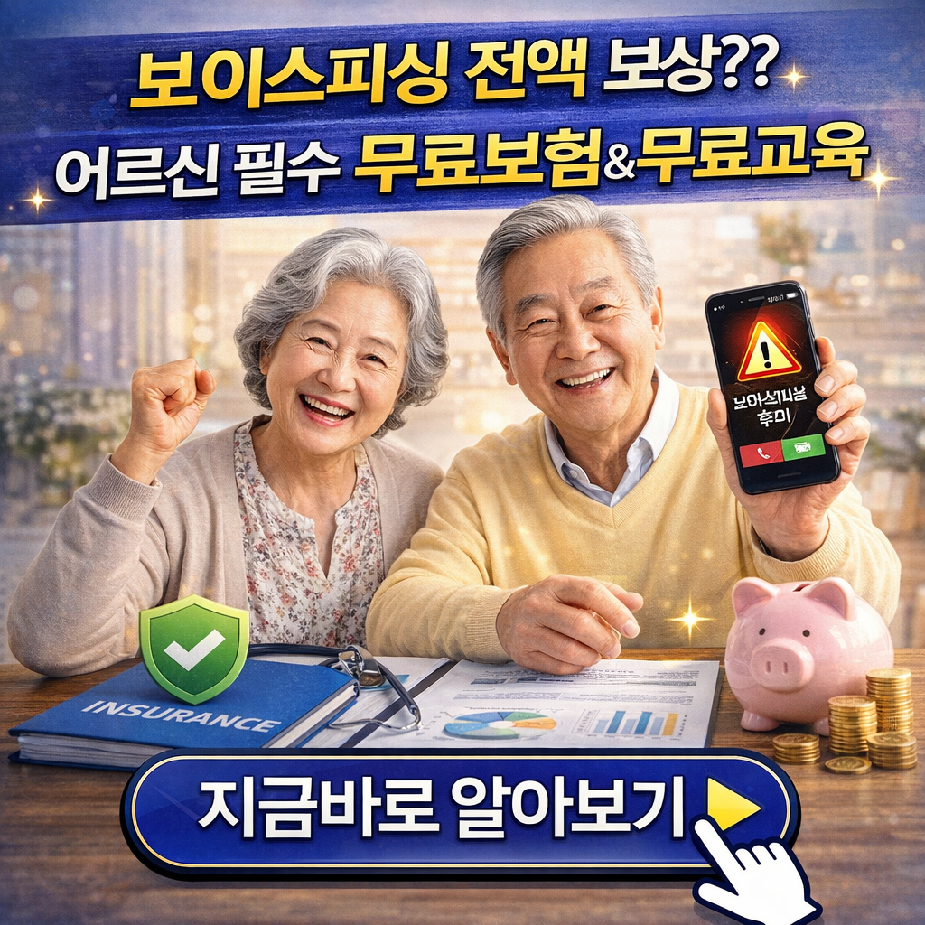 "2026년 보이스피싱 전액 보상? 어르신 필수 무료 보험 및 예방 교육 신청법"