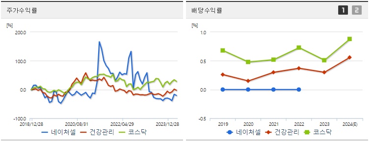 네이처셀 주가 수익율