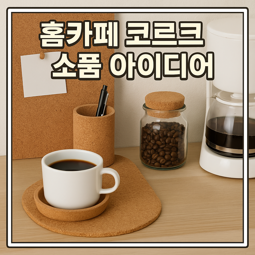 홈카페 코르크 소품 아이디어