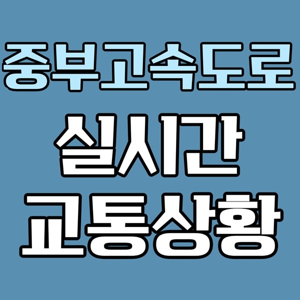 설 연휴 구정 명절 휴일 중부고속도로 교통상황 실시간 확인|하남·남이 방향 CCTV