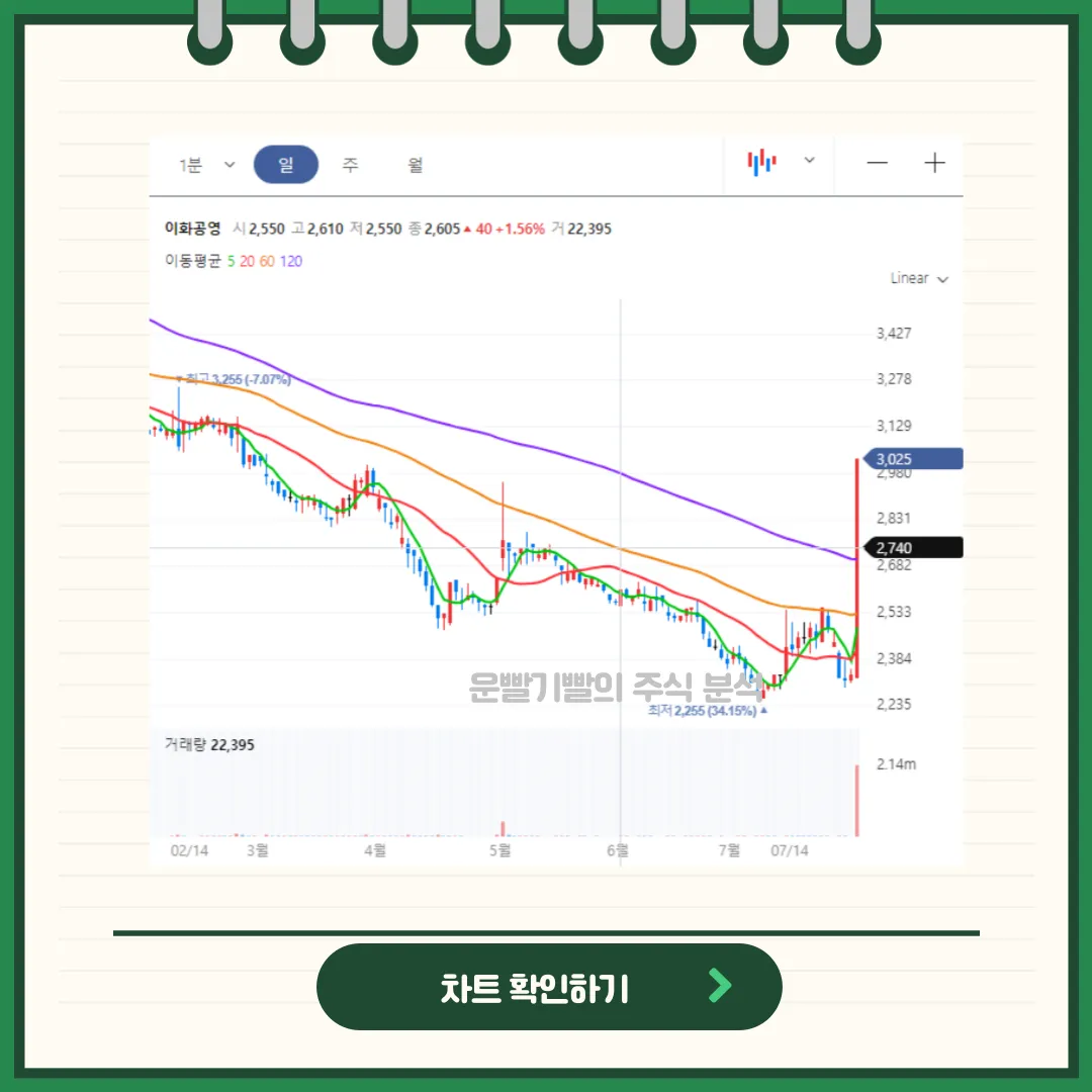 이화공영 차트분석