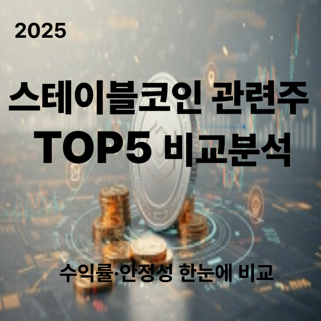 스테이블 관련주 TOP5 비교분석 2025