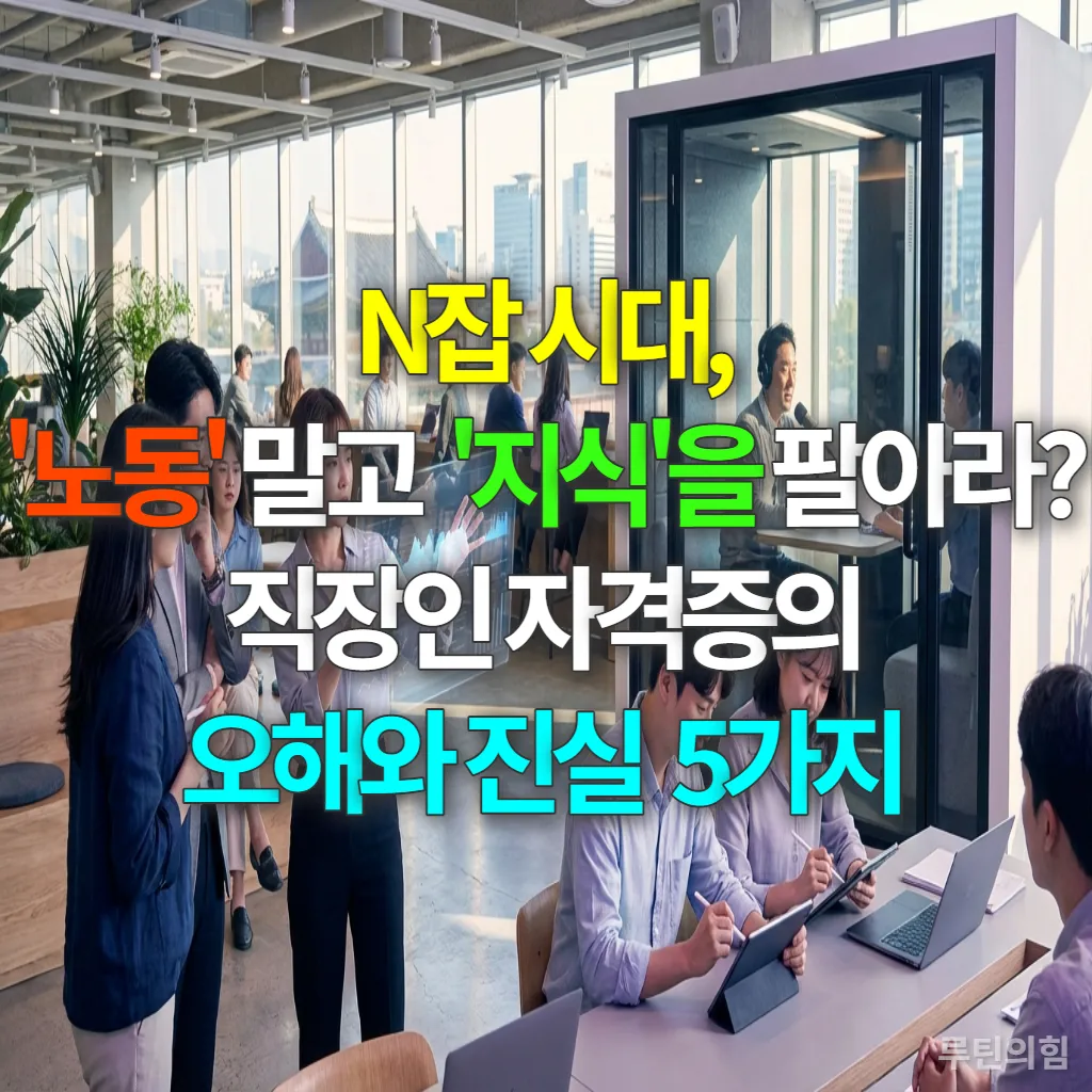 AI 시대, 지식 기반 N잡을 통해 성공적인 커리어를 만들어가는 한국 직장인들의 모습