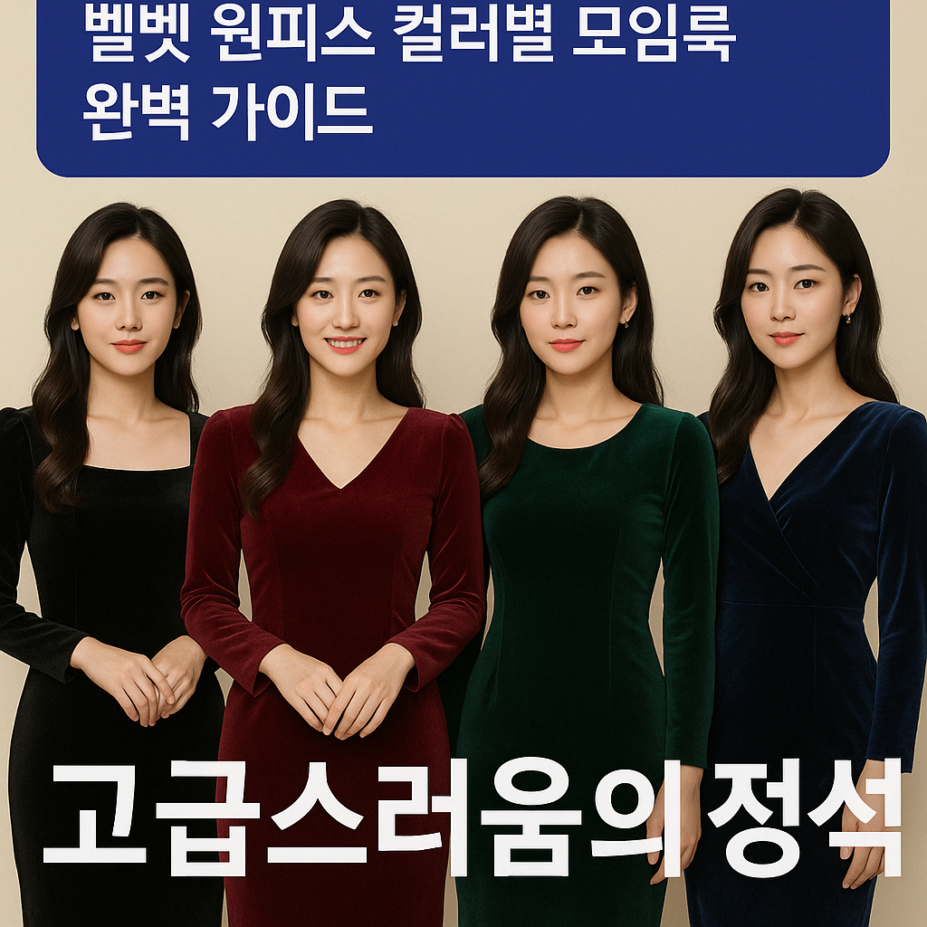 벨벳 원피스