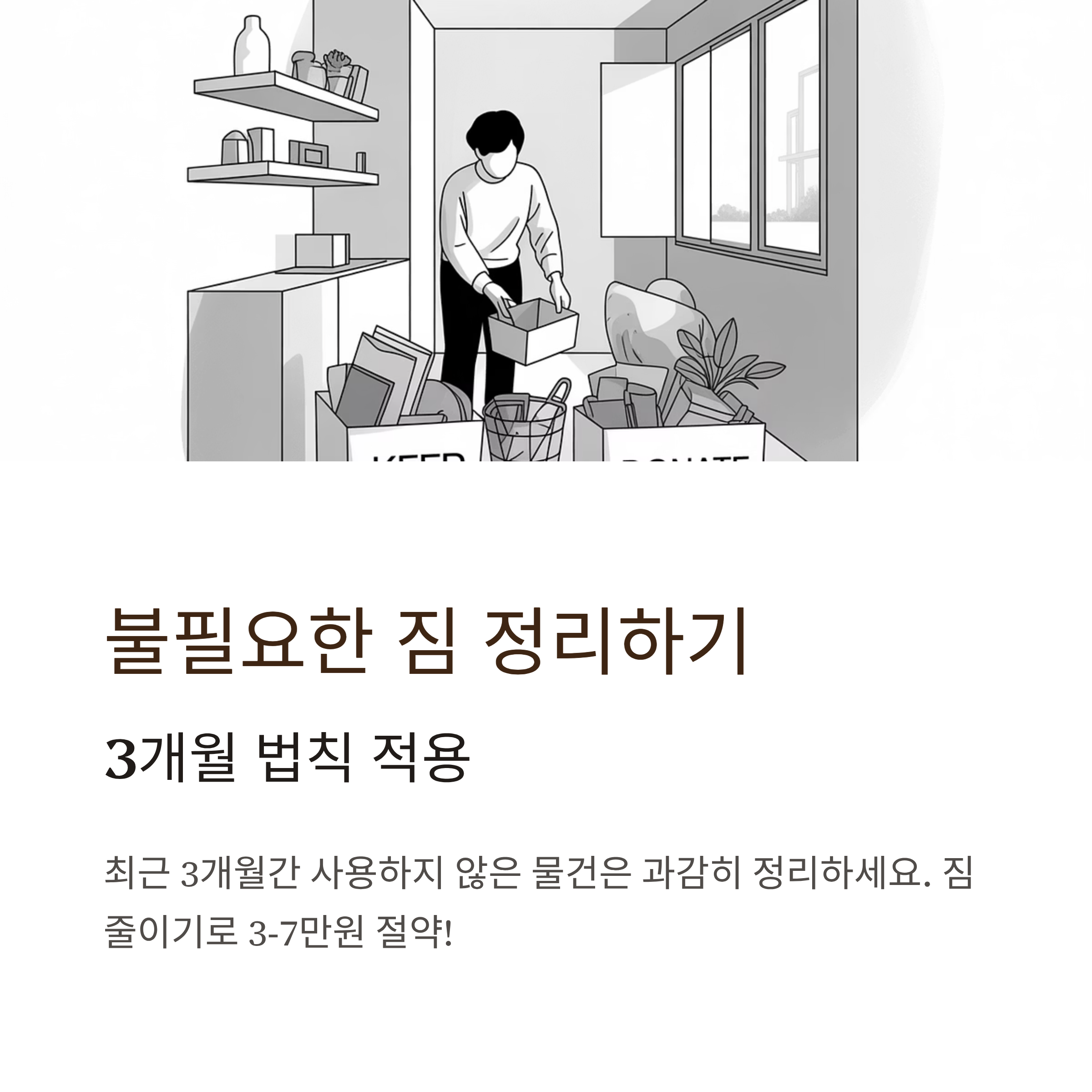 원룸이사 불필요한 짐 정리하기