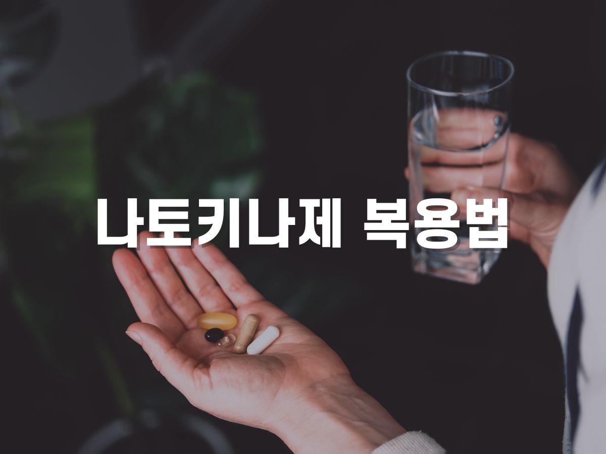 나토키나제 복용법