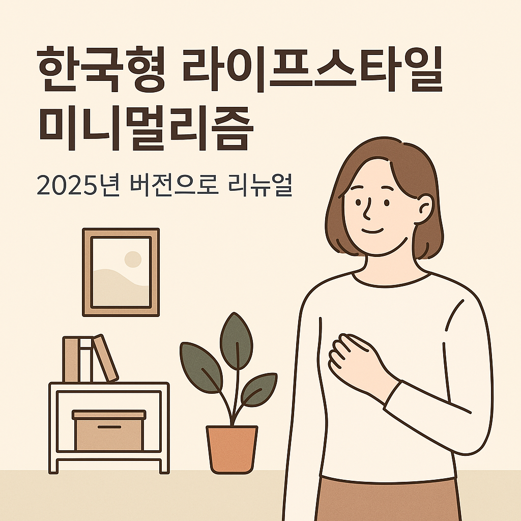 한국형 라이프스타일 미니멀리즘: 2025년 버전으로 리뉴얼