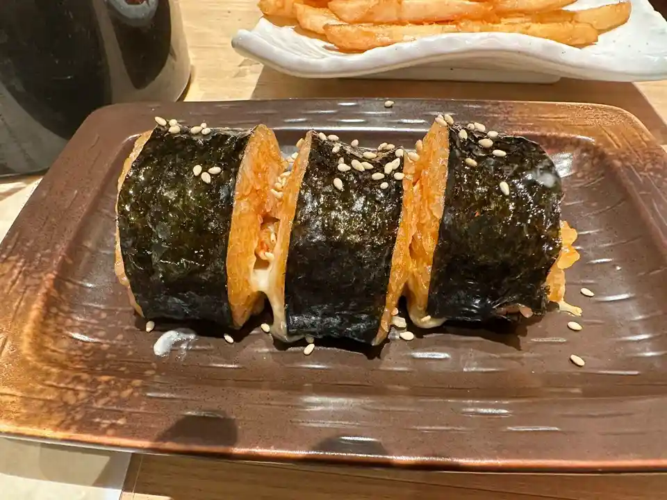 한국식 치즈김밥 메뉴