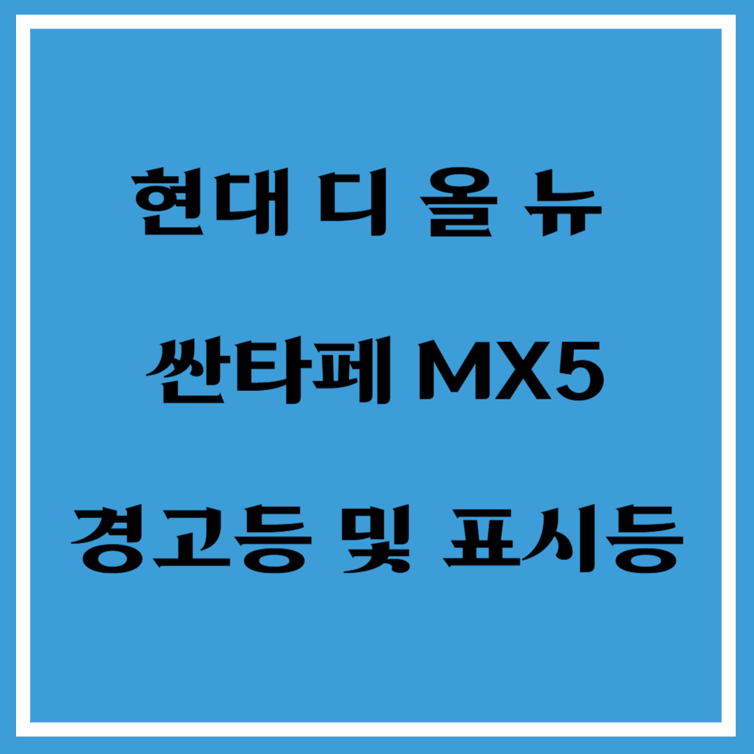 싼타페 경고등 - 표시등