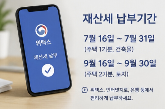 재산세 납부일, 납부기간