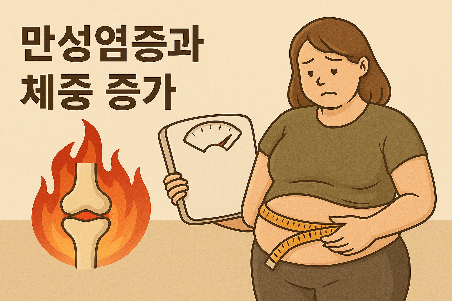 만성염증 체중 증가의 원인, 체중 감량 방해, 체질 바꾸는 법