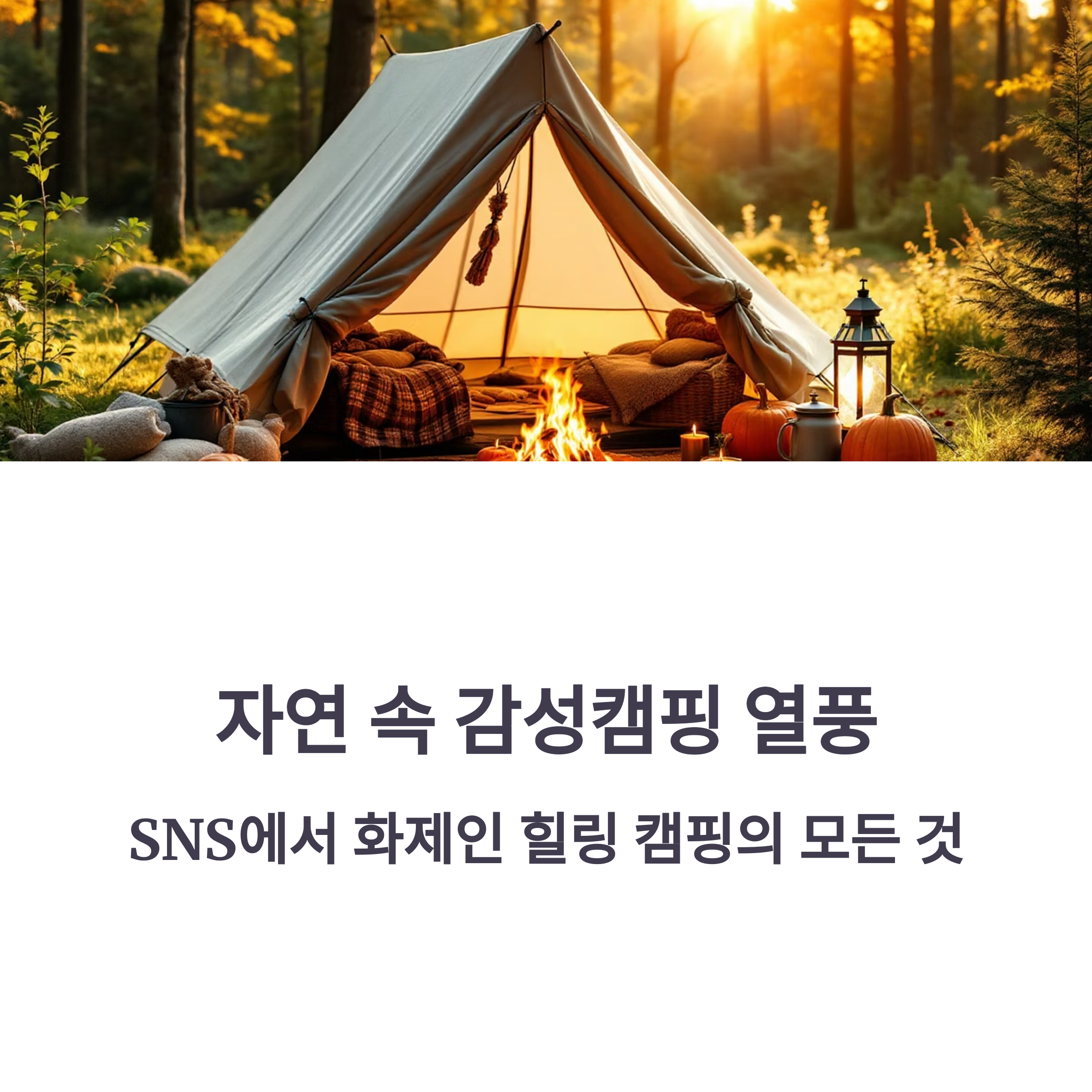 감성캠핑 소개 이미지
