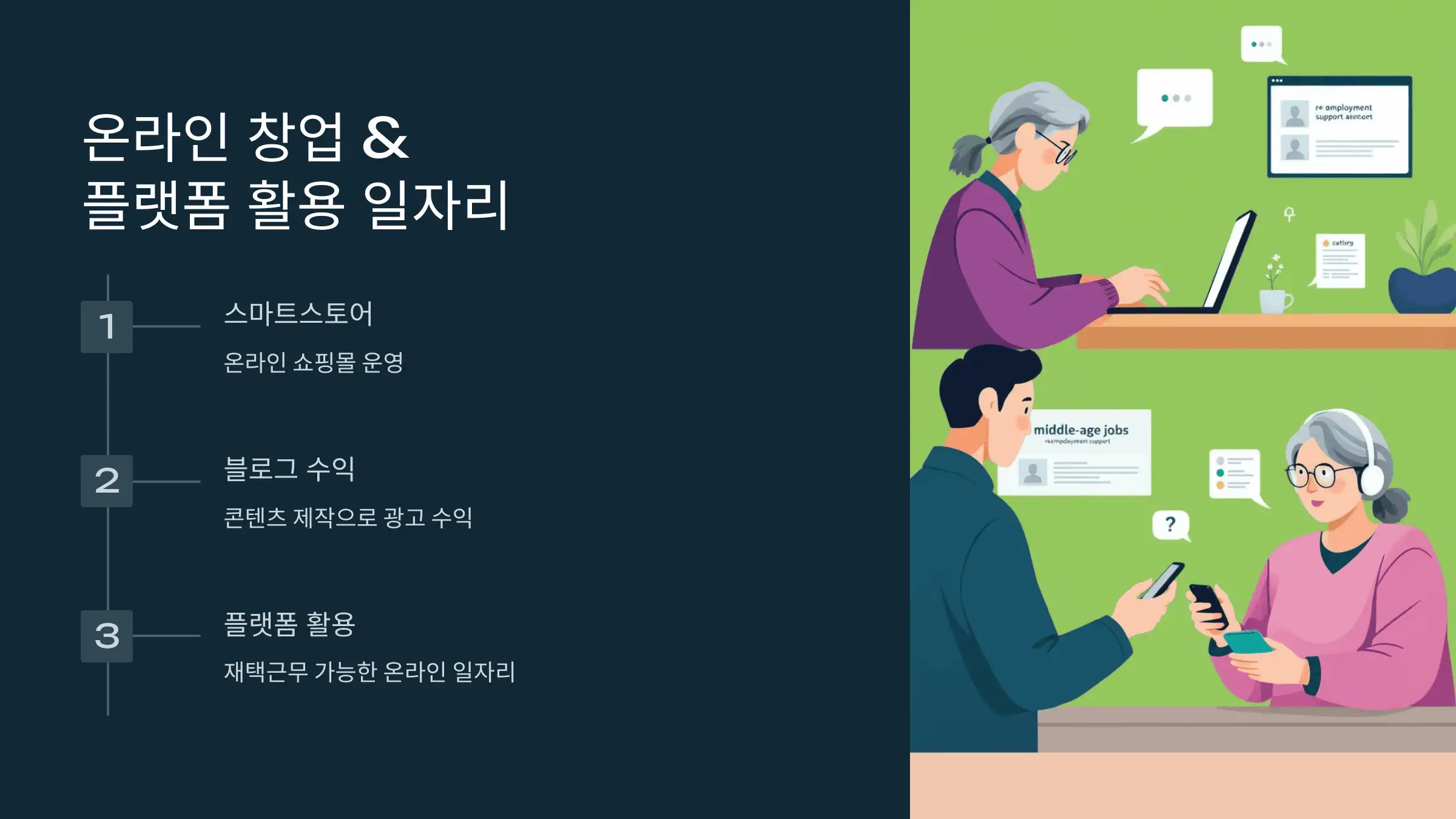 온라인 창업 & 플랫폼 활용 일자리