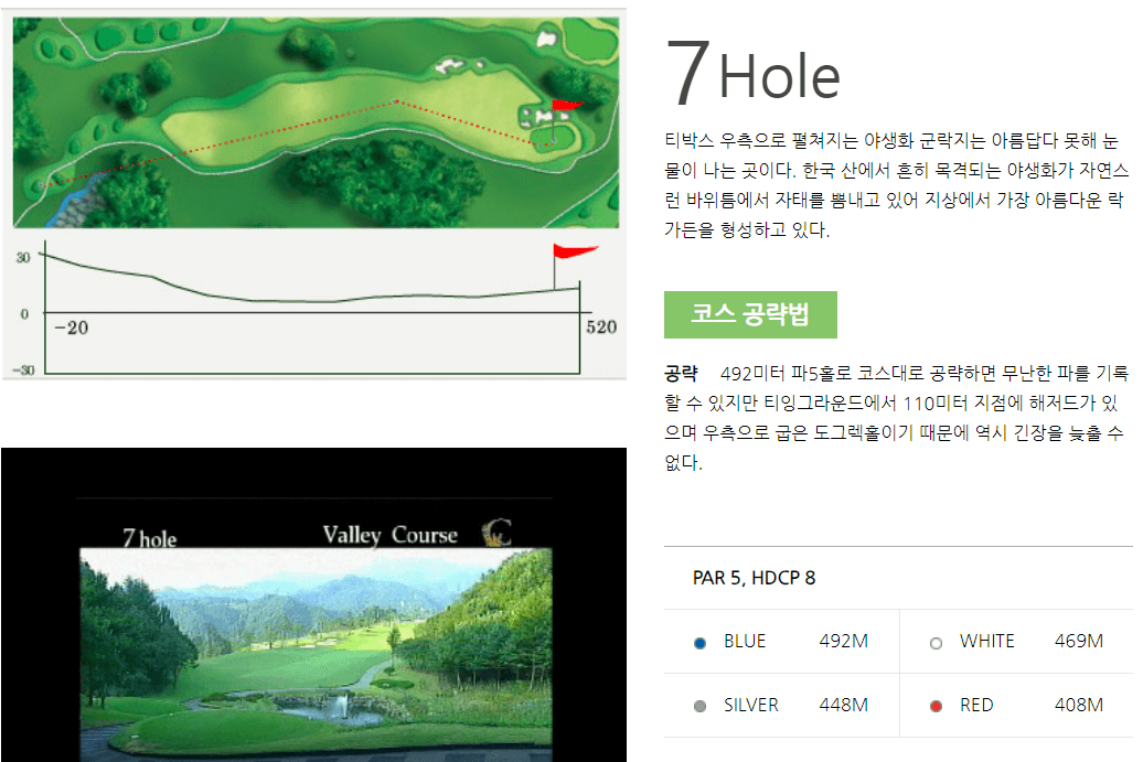 크리스탈밸리 컨트리클럽 밸리코스 7