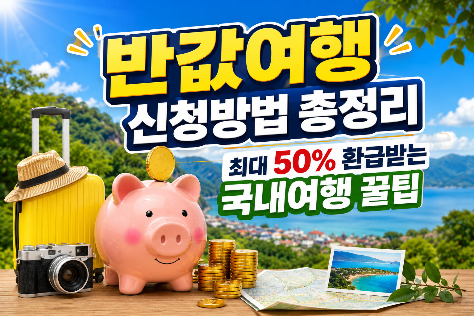 반값여행 신청방법 총정리｜최대 50% 환급받는 국내여행 꿀팁 관련 사진