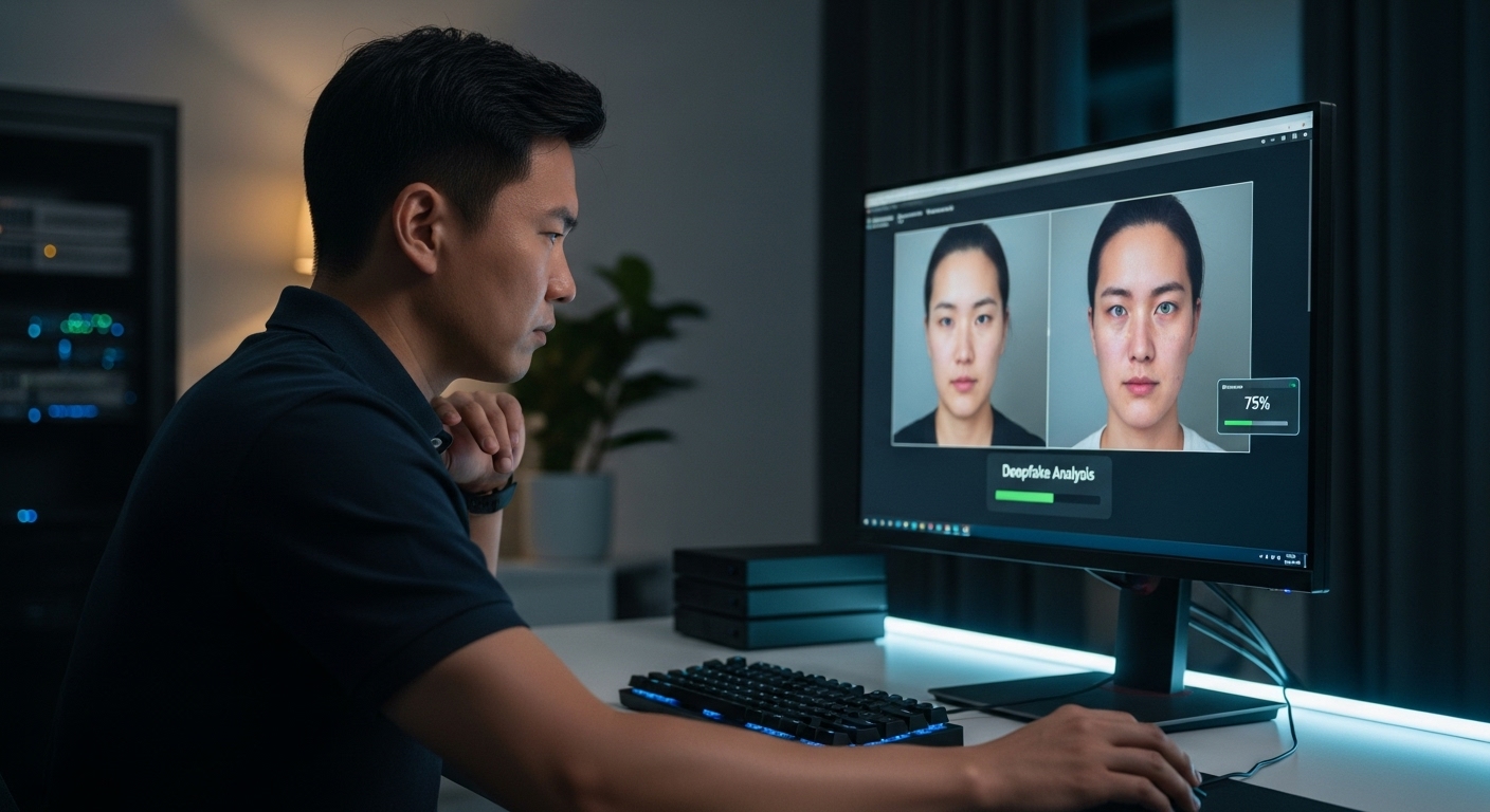 analyzing deepfake video footage