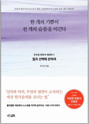 책 한 개의 기쁨이 천개의 슬픔을 이긴다 에세이 2 표지 모습