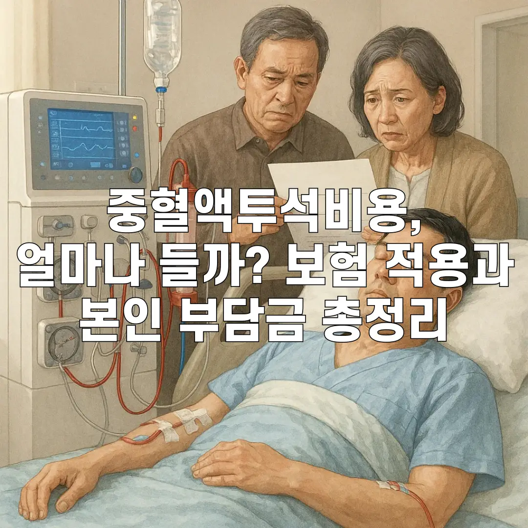 혈액투석비용, 얼마나 들까? 보험 적용과 본인 부담금 총정리
