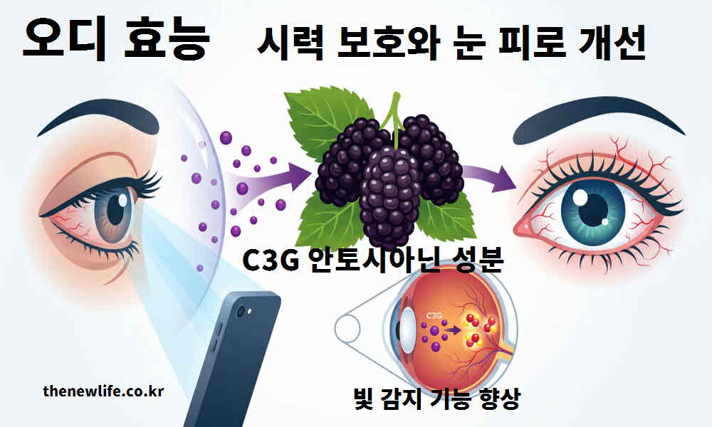 오디 효능 시력 보호 눈 피로 개선