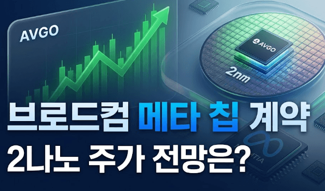 브로드컴 메타 AI 칩 계약 및 2나노 주가 전망