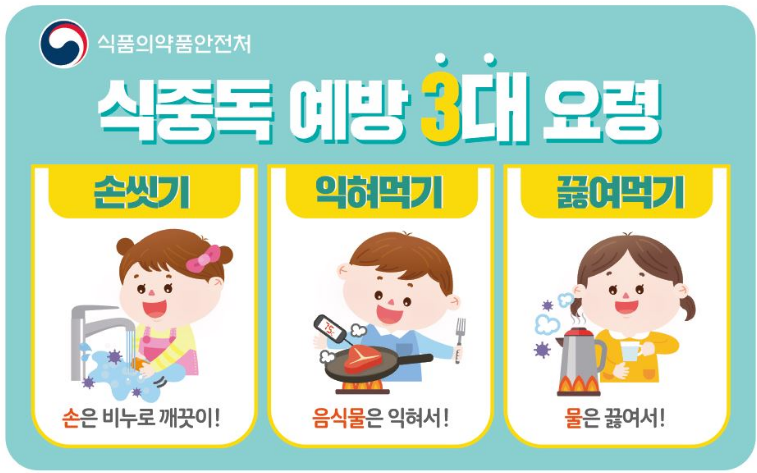 식중독 예방 3대 원칙