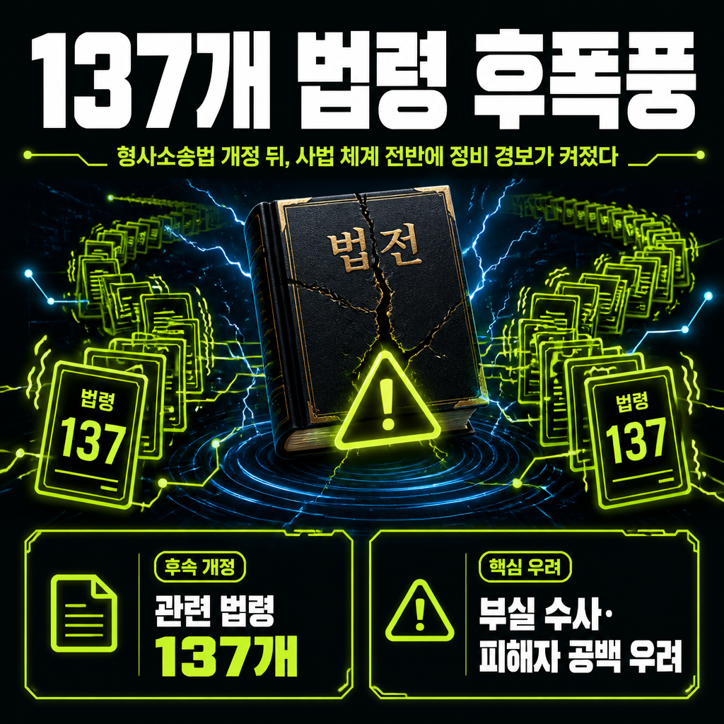 137개 법령 후폭풍