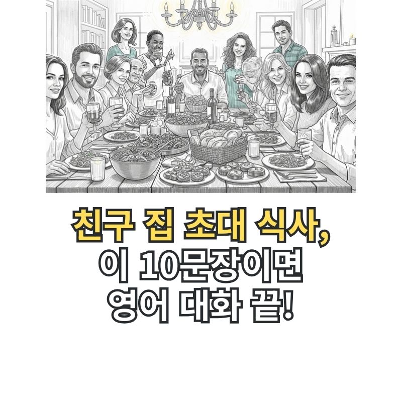 지인의 집에서 식사하는 다양한 인종의 사람들
