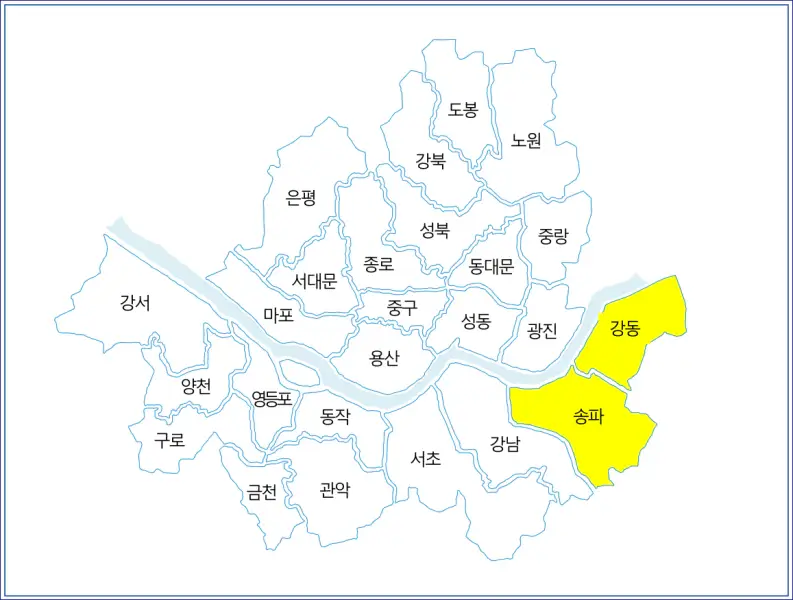 서울시 휴일 병원 리스트 - 송파구,강동구