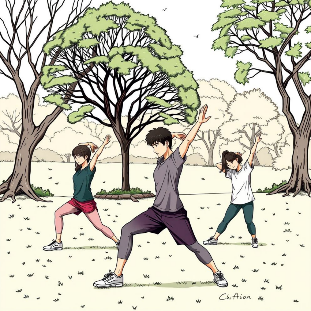 체질 의학이란? 체질 분석부터 건강 관리까지 관련 소음인의 건강 관리 방법으로 스트레칭을 하고 있는 모습 이미지