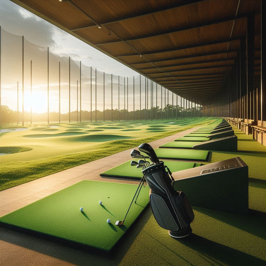 실외골프연습장 배경