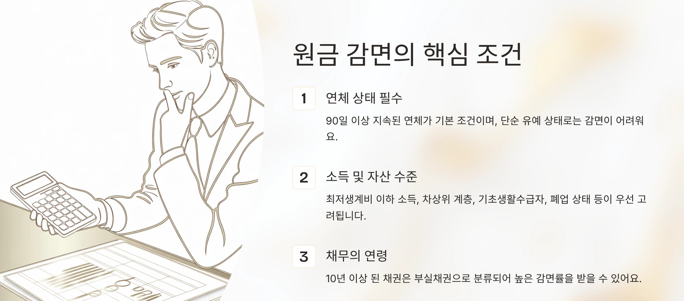 원금 감면 조건