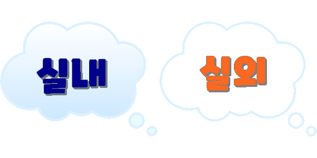 마스크 착용시 실내와 실외 구별하기