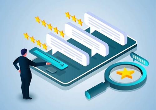 모바일 UI 디자인 평가하는 그림