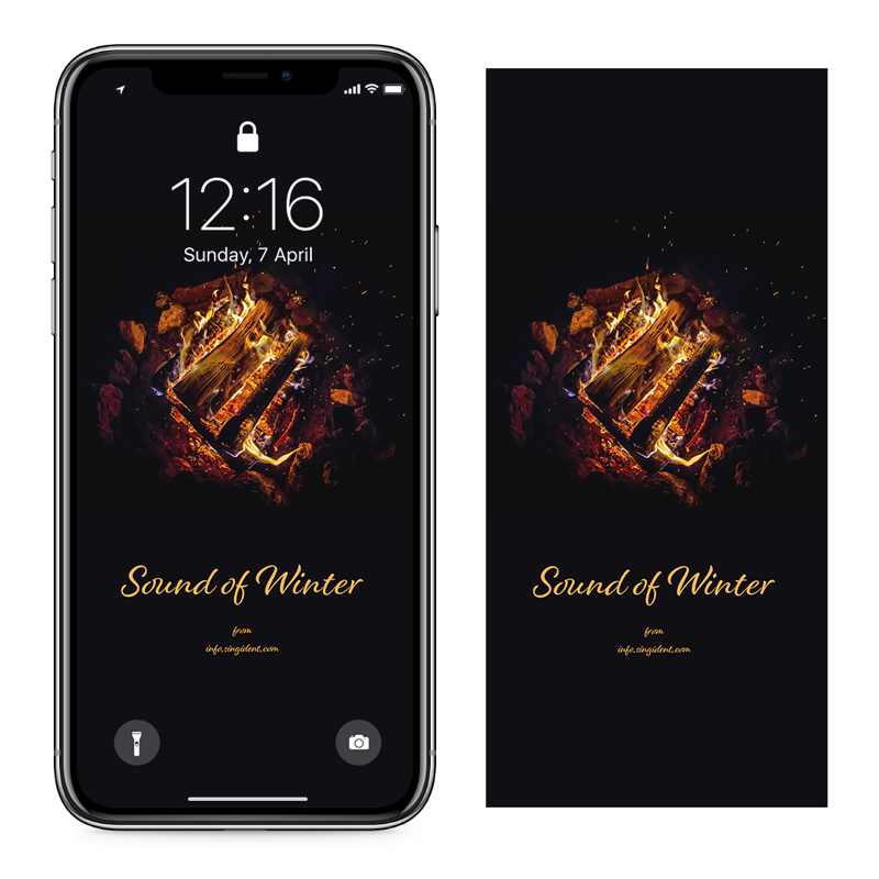 07 타닥타닥 C - Sound of Winter 아이폰겨울배경화면