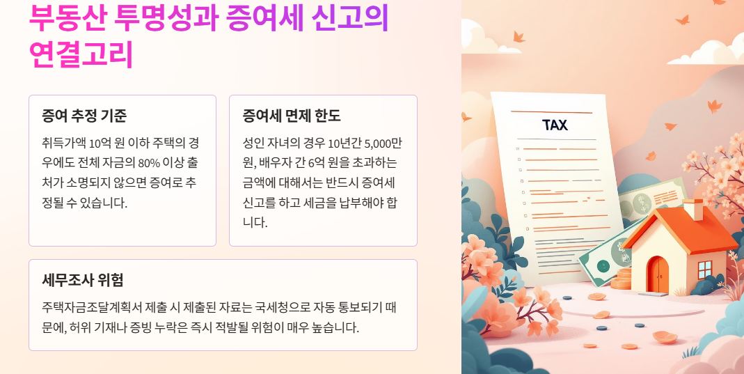 부동산 투명성과 증여세 신고의 연결고리