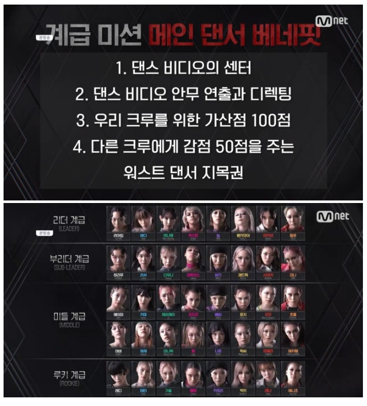 스우파2 리더계급 미션다시보기