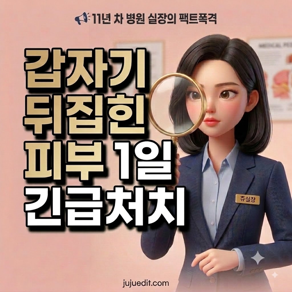 갑자기 뒤집힌 피부 1일 긴급처치 피부과 11년차 실무 팩트폭격 썸네일