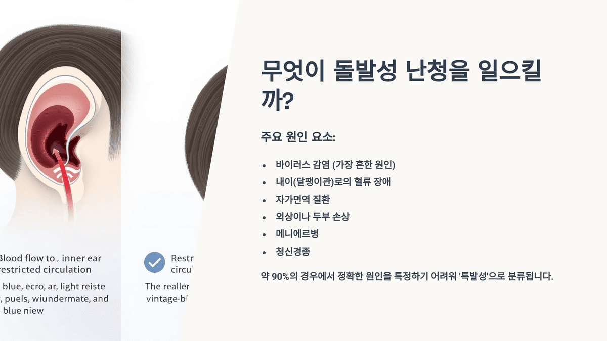 무엇이 돌발성 난청을 일으킬까?