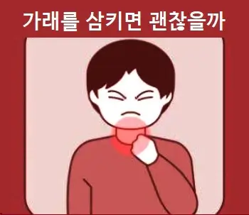 가래를 삼키면 괜찮을까