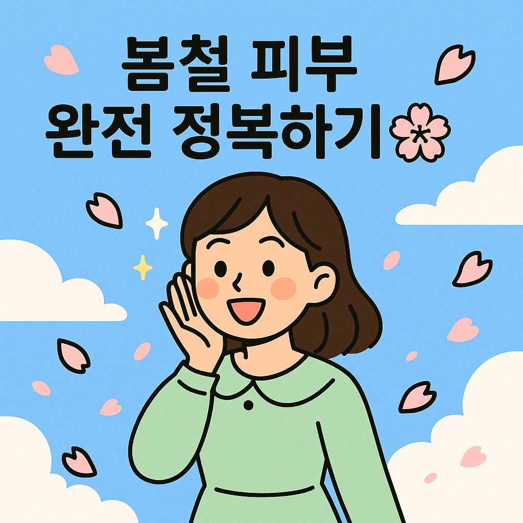 봄철 피부 관리법 10가지 : 당기는 피부 완전 정복하기