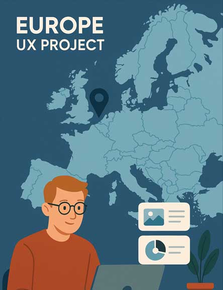 유럽 UX 프로젝트 가상 이미지