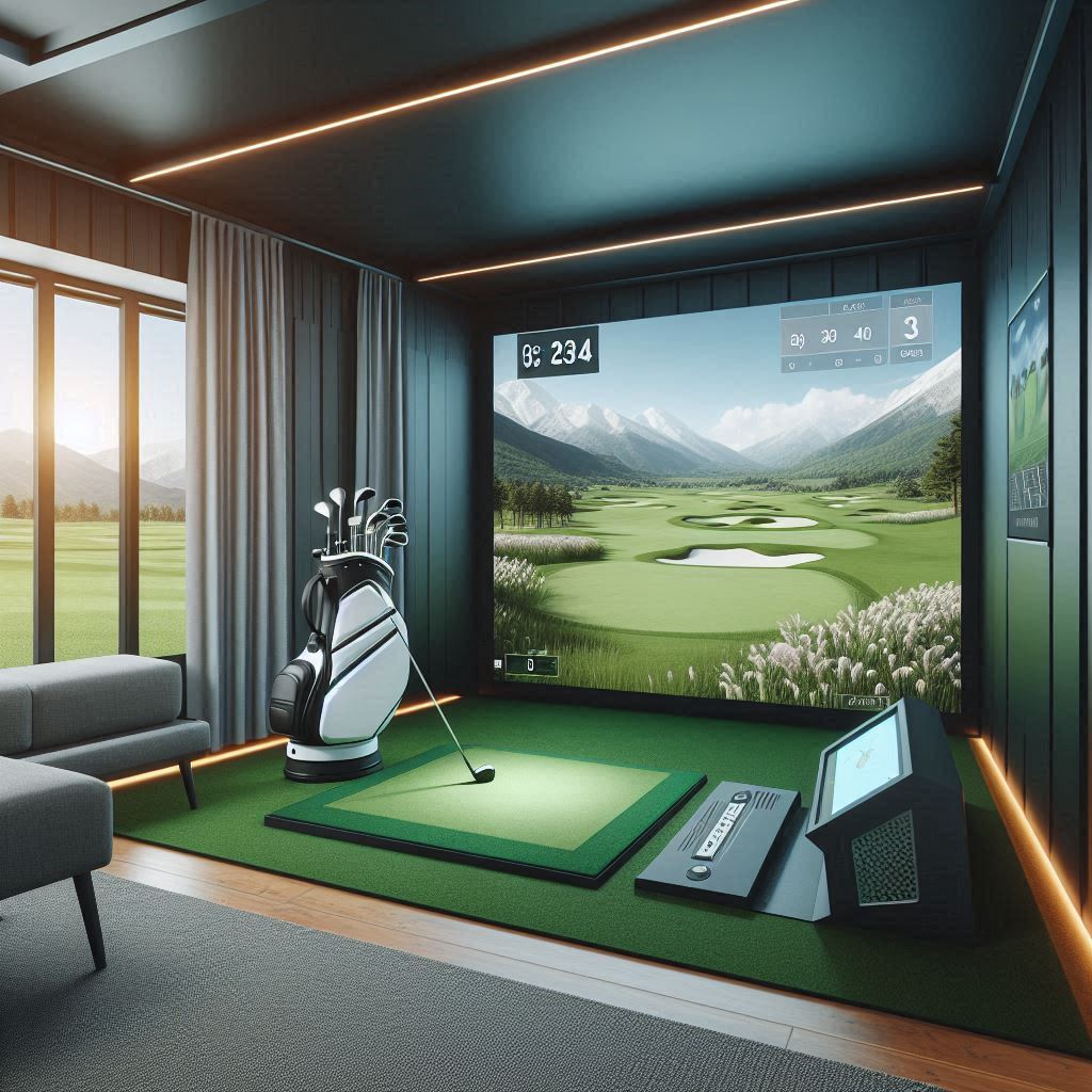 스크린골프장 배경