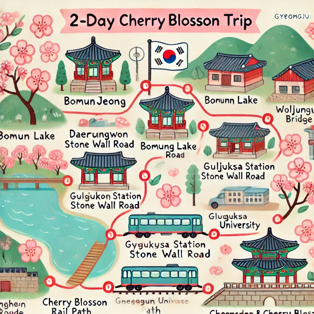 경주 1박 2일 벚꽃 여행코스