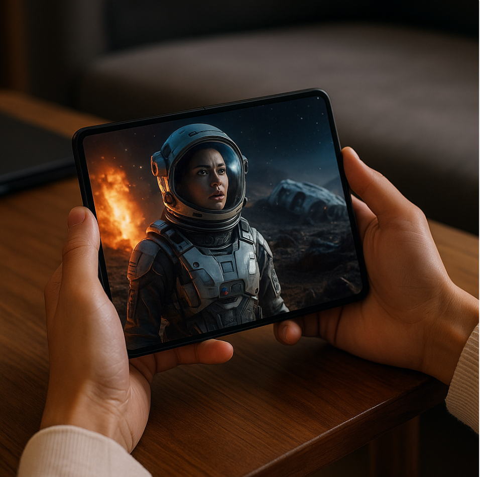 폴더블 폰으로 보는 영화