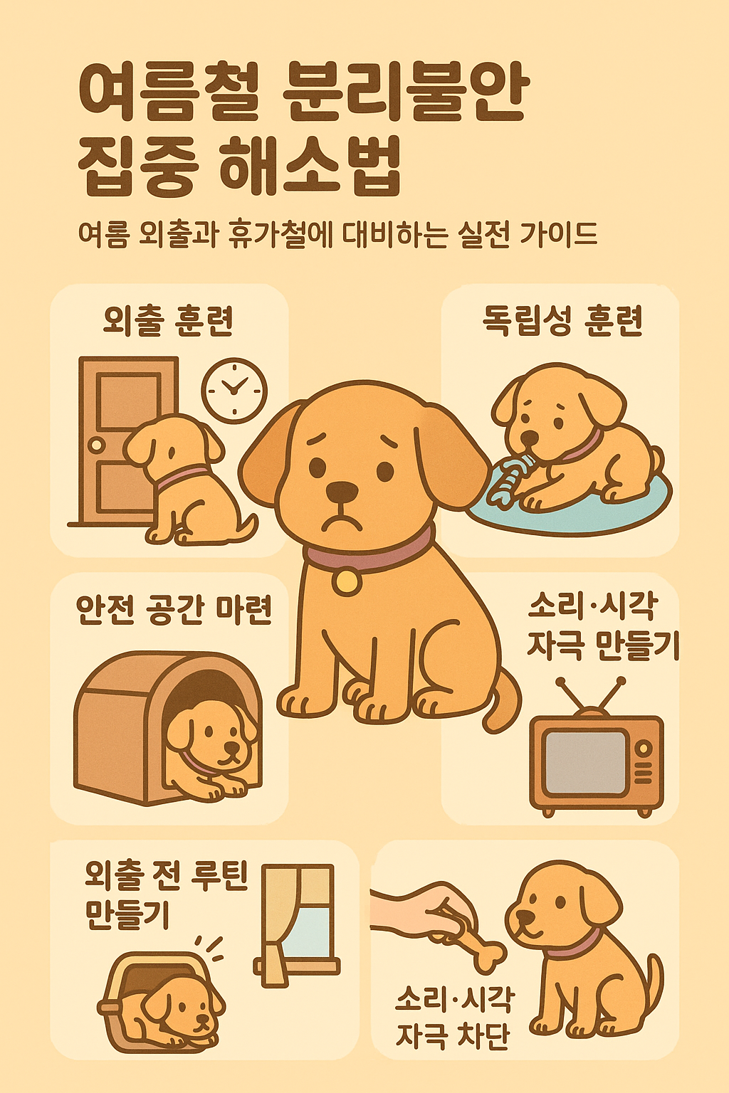 여름철 분리불안 집중 해소법 이미지