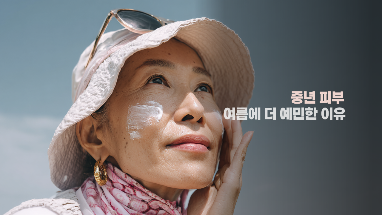 중년여성 여름 피부 관리