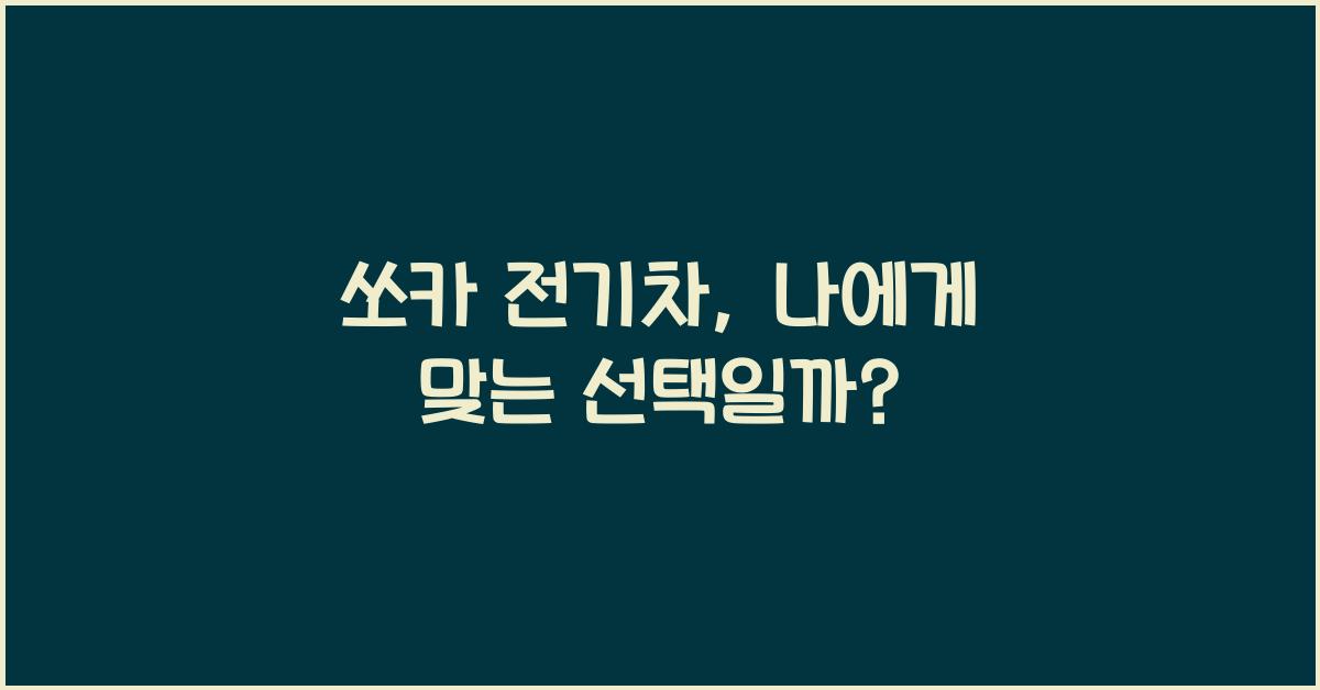 쏘카 전기차