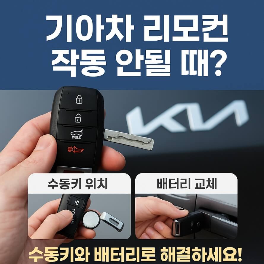 기아차 리모컨 작동 안될 때