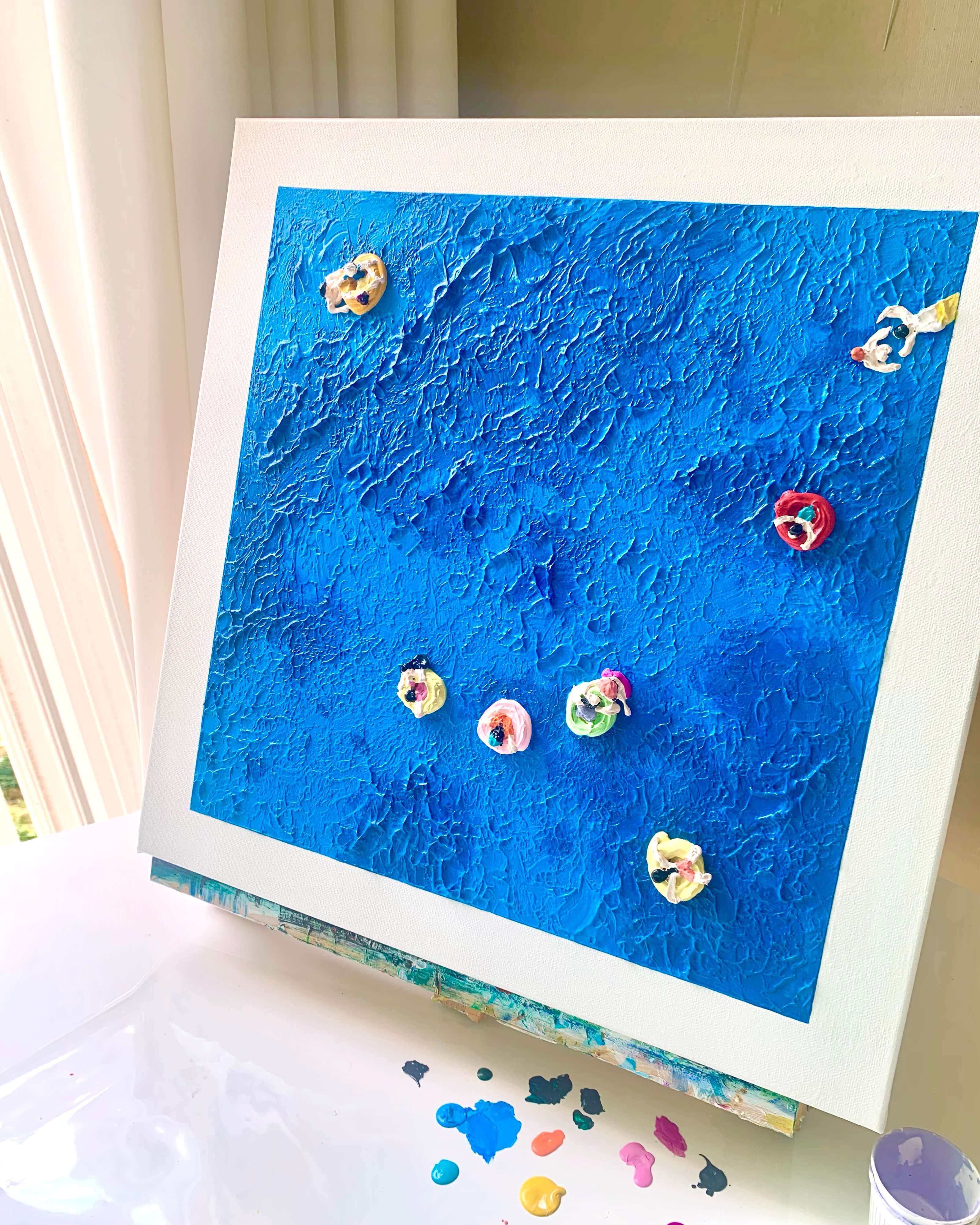 이상원 작가 &quot;Boating people&quot; 모작 그림